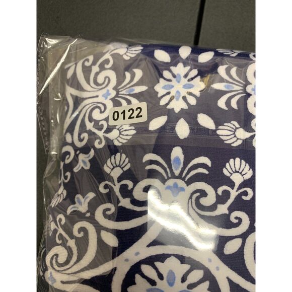 Vera Bradley Womens French Terry Quarter Zip Pullover Steel Blue Medallion - Picture 13 of 13